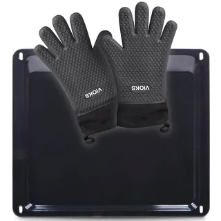 Vioks Backblech wie Zanussi 3531939233 mit 2 Silikonhandschuhe für Backofen
