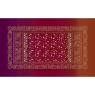 Bassetti Brenta Tischdecke aus 100% Baumwolle, Panama-Gewebe in der Farbe Rubinrot R1, Maße: 150x250 cm - 9326078