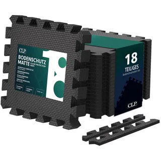 CLP Bodenschutzmatte 30x30 cm Schwarz