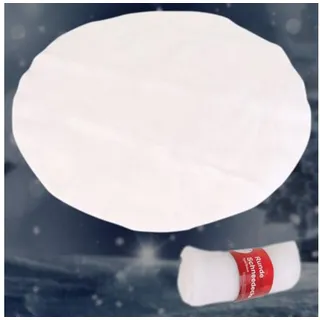 BURI Christbaumschmuck Schneedecke 100cm Christbaumdecke Weihnachtsbaumunterlage Vliesdecke weiß