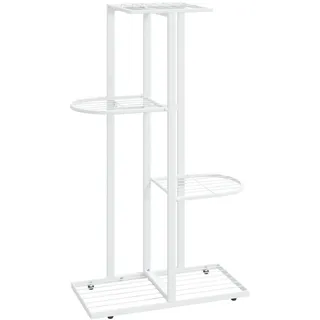 vidaXL Blumenständer 43 x 22 x 76 cm Weiß