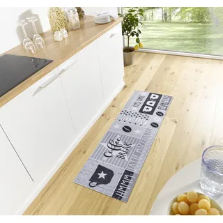 HANSE HOME Cook & Clean, Küchenläufer – Küchenteppich Coffee Espresso Motiv Teppichläufer rutschfest, Pflegeleicht Teppich Läufer für Küche, Flur, Eingangsbereich, Esszimmer – 50x150cm