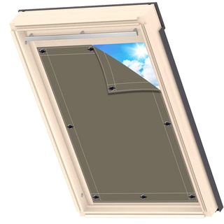 AIYOUVM Sonnenschutz Fenster Innen Mehrfach Farbe, Mehrere Größenoptionen, Rollo ohne Bohren Fenster Sonnenschutz Außen für Velux Oberlichter 38x60cm