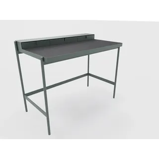 PS 20 Sekretär/Schminktisch Basaltgrau (RAL 7012) Linoleum Schwarz