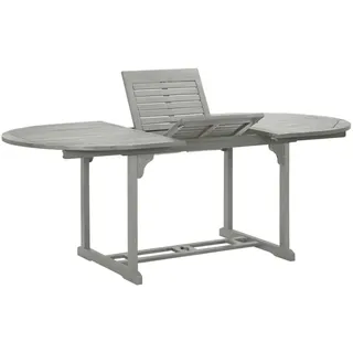 Gartentisch Grau 200x100x75 Cm Massivholz Akazie Vidaxl
