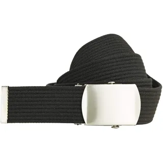 shenky Bandgürtel | 4cm Breite| Nylon Gürtel mit Gürtelschnalle | Herrengürtel | Schnalle | Damengürtel | belt | Koppelgürtel | Nylongürtel | Outdoor Militär | Schwarz | 125cm - 125