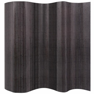 Susany Bambus Raumteiler Trennwand Paravent Bambus-Sichtschutz Wand 250 × 195 cm,Stellwand Raumtrenner Sichtschutzwand 250 x 165 cm (B x H),Grau