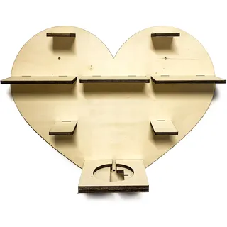 DIY Regal Herz für die Musikbox passend für Toniebox Kinder Baby Zimmer zum selbst bemalen mit Wunschname tolles individuelles Geschenk zum Geburtstag