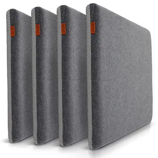 Sitzkissen Stuhl 40x40 cm 4er Set – bequem für Esszimmer, Küche & Büro | Bequemes Memory-Foam Stuhlkissen · für Esszimmer, Küche & Büro · auch Balkon & Garten · Bezug waschbar · OEKO-TEX