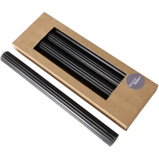 Boltze Stabkerze Classic 25 cm schwarz 4 St.