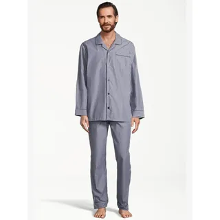 Seidensticker Pyjama Web Blau 58