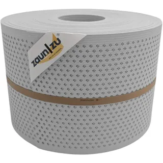 zaunzu® Doppelstabmattenzaun 50 m x 19 cm Lichtgrau/Metall