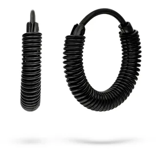 Liebeskind Berlin Creolen Twist Edelstahl Schwarz unisize