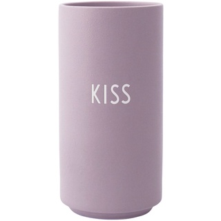 Design Letters Vase "Kiss" in Flieder - (H)15 x Ø 8 cm