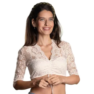 NINA VON C. Dirndlbluse Melina Beige 46