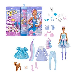 Barbie Adventskalender Color Reveal mehrfarbig