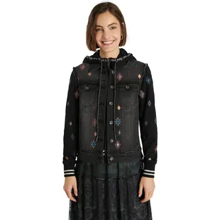 Desigual Damen Chaq_Liverpoo Denim Jacket, Blau, 38 EU - 38
