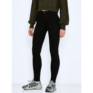 Noisy May Callie High Waist Skinny Jeans - Black Denim - 33 - 32