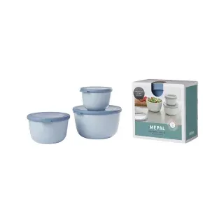 Mepal Cirqula rund blau 1 l 3-teilig