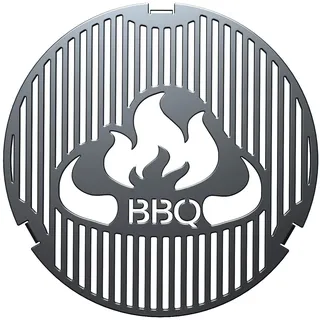 teileplus24 GBQ01 Grilleinsatz Feuerplatte ø 20cm | für Grillplatte Feuertonne Kugelgrill | Grillrost | Stahl