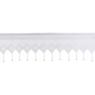 HOSSNER - ART OF HOME DECO Querbehang "Attersee" Gr. 2, weiß, B:125cm H:50cm, Baumwolle, HOSSNER - ART OF HOME DECO, Gardinen