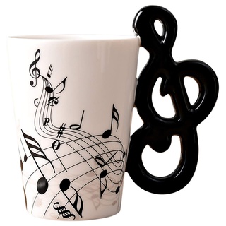 AWDX Keramik Tassen Musikinstrument Becher,Kaffeetasse Milch Teetassen für Kreatives Geschenk