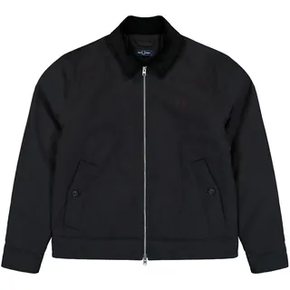 Fred Perry Cotton Caban Jacket Schwarz in Größe XL
