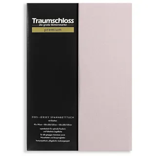 Traumschloss Spannbettlaken Jersey-Baumwolle 90 x 200 - 120 x 220 cm Silber
