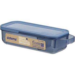 Sistema Slide and Snack Box recyceltes PP 430ml sortiert, Lunchbox