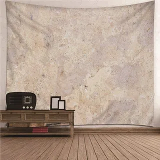 CEVAN Wandteppich Natur XXL Wandtuch Groß Einfache Marmorierung Wandteppich Trippy Wanddekoration Modern Kunst Dekorationen Decke Wandbehang Stoff Hellbraun 240x220cm
