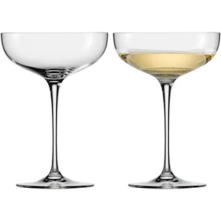 Champagnerglas EISCH "JEUNESSE" Trinkgefäße Gr. Ø 10,8 cm x 15,1 cm, 280 ml, 2 tlg., farblos (transparent) Kristallgläser Sektschale, mundgeblasen, 2tlg., 280 ml