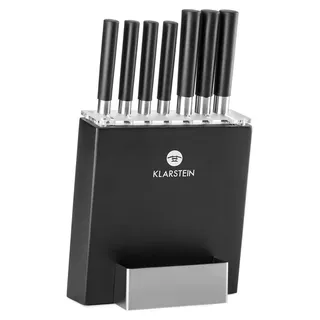 Klarstein Kitano Messerblock 8-tlg. Schwarz