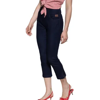 Queen Kerosin Joan Capri Jeans Blau M