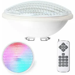 Kzq Led-poolbeleuchtung 12w Rgbw, Wasserfest Ip68, Mit Fernbedienung, 7 Farben & 15 Lichteffekte
