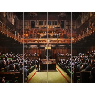 Artery8 Banksy Devolved Parliament Graffiti Brexit Painting XL Giant Panel Poster (8 Sections) Gem�lde