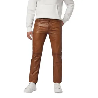 Herren Lederhose Lederjeans Ricano TRANT PANT – cognac / 34 - Braun - W34