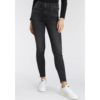 Skinny-fit-Jeans LEVI'S "720 High Rise" Gr. 29, Länge 34, schwarz (black) Damen Jeans Röhrenjeans