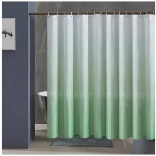 luxuskollektion Duschvorhang 240 x 200 cm Weiß/Grün