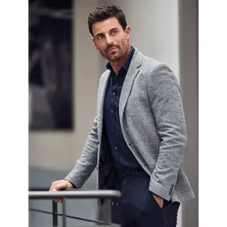 engbers Herren Sakko aus europäischer Produktion Grau slim fit gemustert - 60