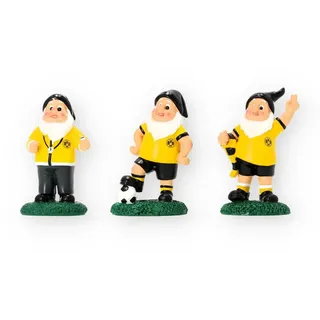 Borussia Dortmund BVB Gartenzwerg Set – Offizieller Fan Gartenzwerg 2er Set – Gartenfigur BVB Merch – Deko für Garten, Balkon & Terrasse – Geschenk für Fußball Fans
