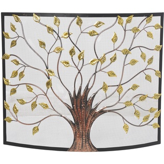 Deco 79 Lovely Traditional Fireplace Screen, Eisen, Bronze, 33" H x 39 L