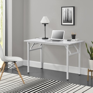Schreibtisch Alta 120x60cm klappbar Weiß/Weiß
