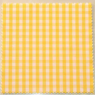 Textildeckchen Karo 12x12 cm gelb