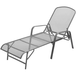 vidaXL Sonnenliege 119 x 63 x 0 cm Anthrazit