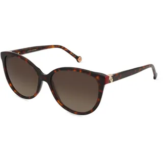 Carolina Herrera 0237/S Damen-Sonnenbrille Vollrand Cateye Acetat-Gestell, rot