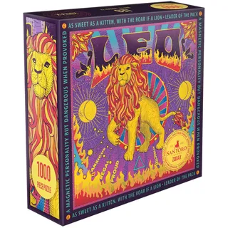 Santoro Zodiax - 1000 Teile Puzzle - Löwe - Lustiges Geburtstagsgeschenk für Kinder, Erwachsene | Astrologie Geschenke für Frauen und Männer | Sternzeichen Horoskop Puzzle