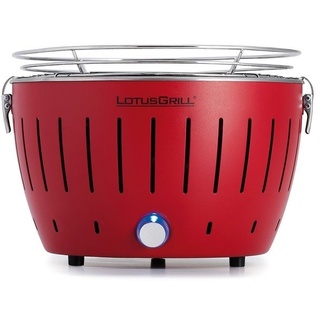 LotusGrill Holzkohlegrill LotusGrill S Small G280 Feuerrot Holzkohle Tischgrill mit USB-Anschluß