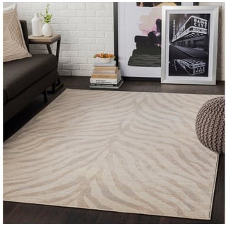 Teppich Animal Skin, Surya, rechteckig, Höhe: 11 mm, Skandi Design, Modern Boho Kurzflor Wohnzimmerteppich, Schlafzimmer beige 200 cm x 275 cm x 11 mm