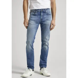 5-Pocket-Jeans PEPE JEANS "Pepe Jeans SLIM JEANS" Gr. 33, Länge 32, blau (medium used) Herren Jeans