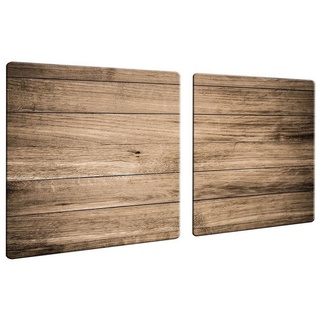 Decorwelt Herd-Abdeckplatte Holz, (2 tlg), für alle Herdarten excl. Gasherde 80 cm x 52 cm